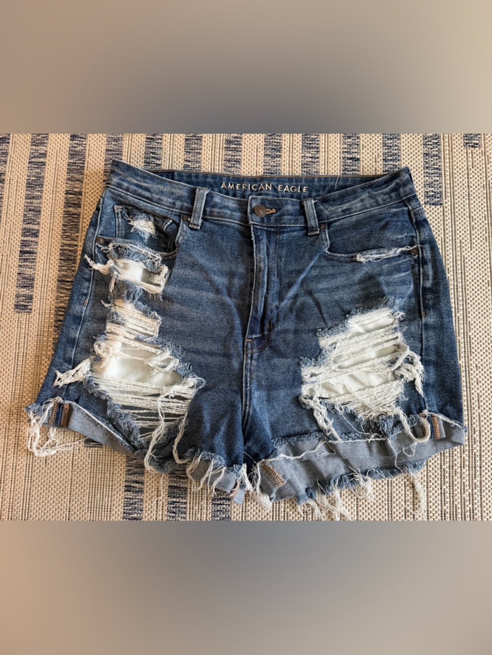 American Eagle Distressed Mom Shorts
